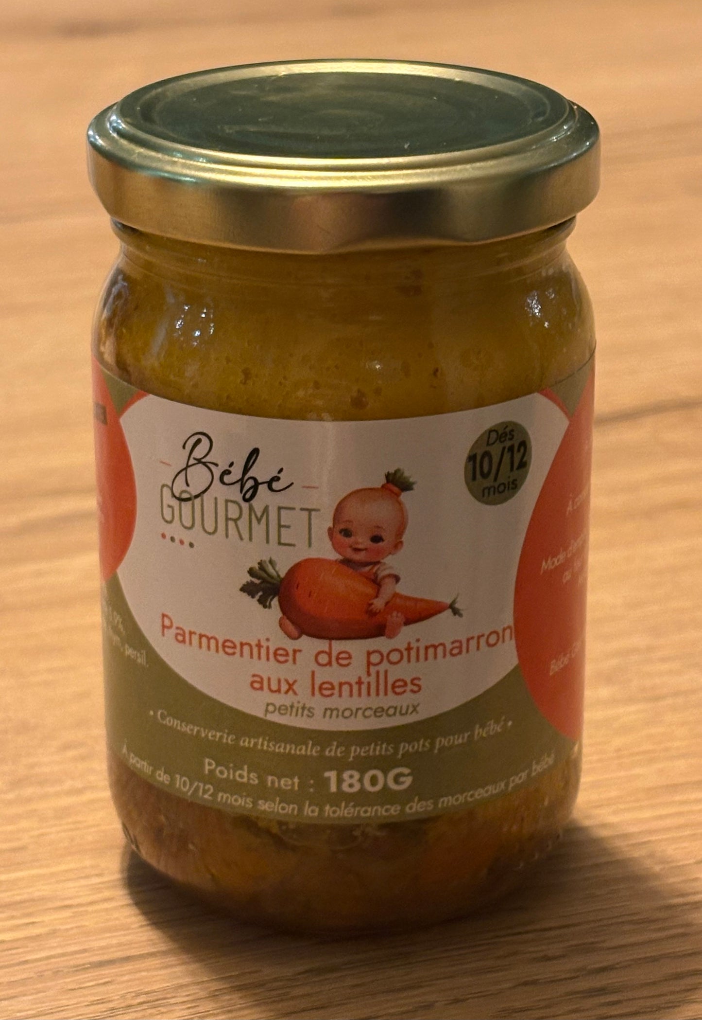 Parmentier Potimarron Lentilles - Petits morceaux