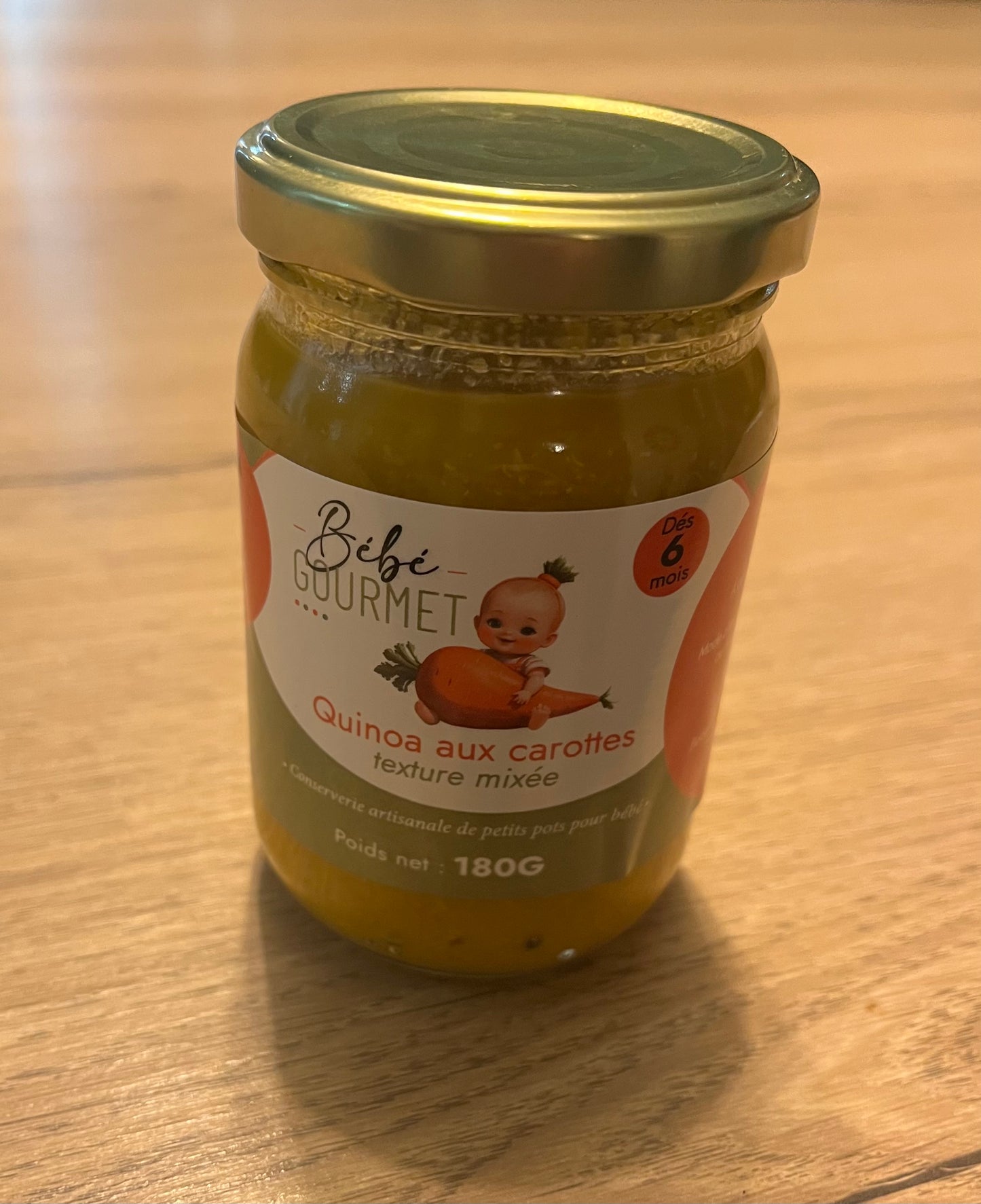 Quinoa aux carottes - texture mixée