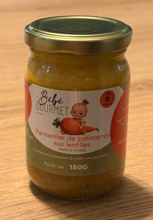 Parmentier Potimarron Lentilles - Mixé