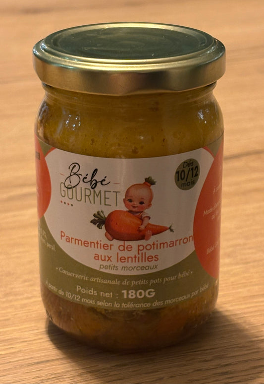 Parmentier Potimarron Lentilles - Petits morceaux