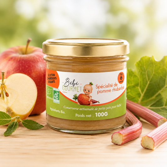 Spécialité de pomme rhubarbe bio