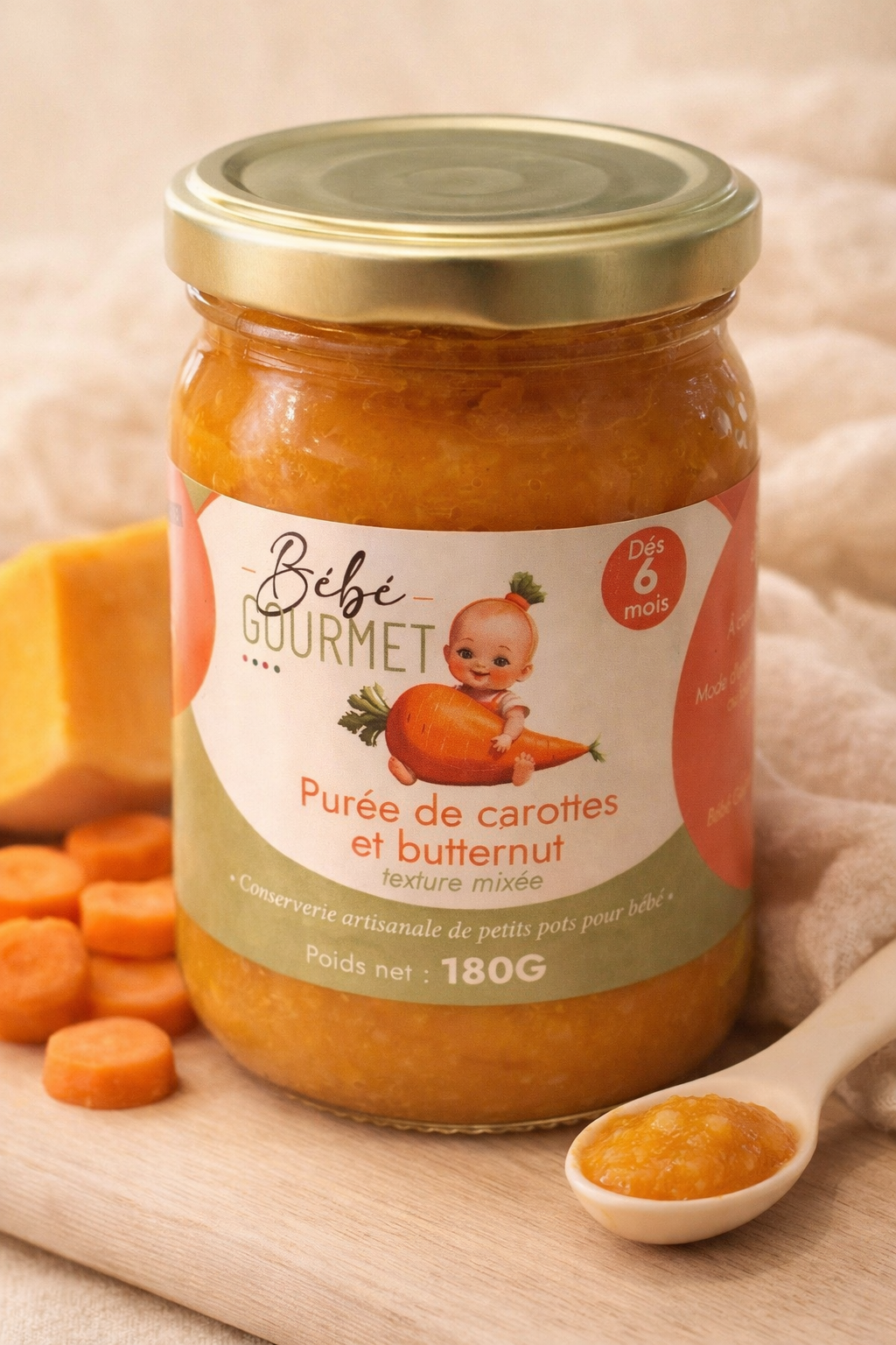 Petit pot bébé - Purée de légumes d'hiver bio - à partir de 6 mois
